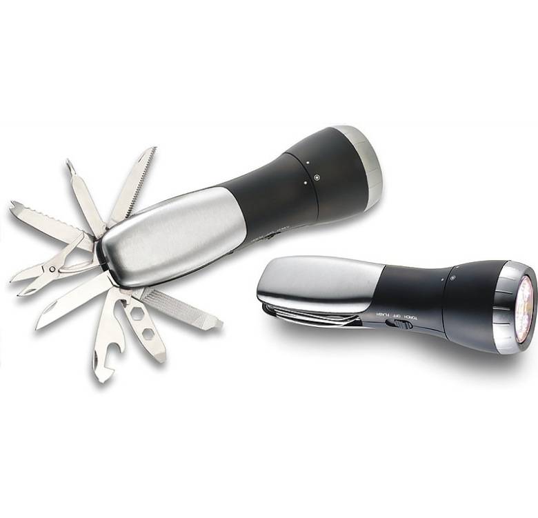 Multifunctional tool knife flashlight 4