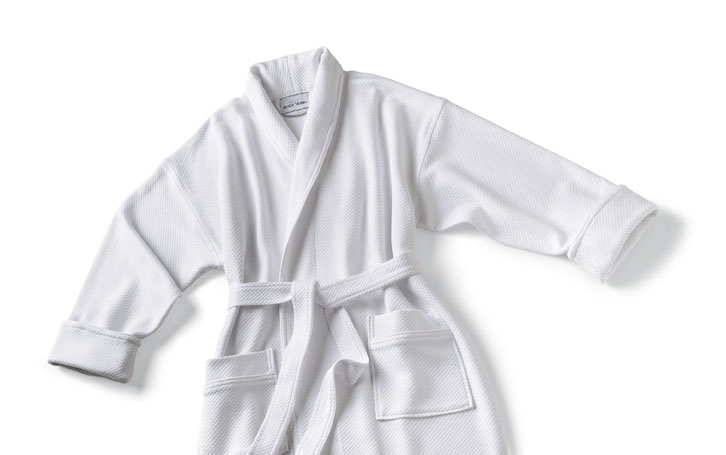 Shawl Collar Knit Diamond Bathrobe 4