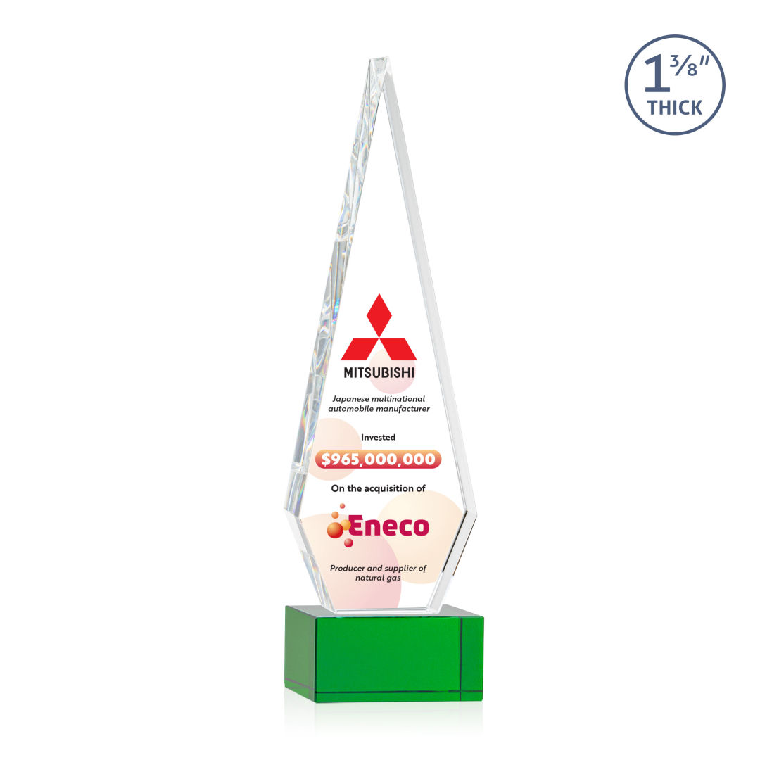 Springfield VividPrint™ Award on Hancock Base - Green 9