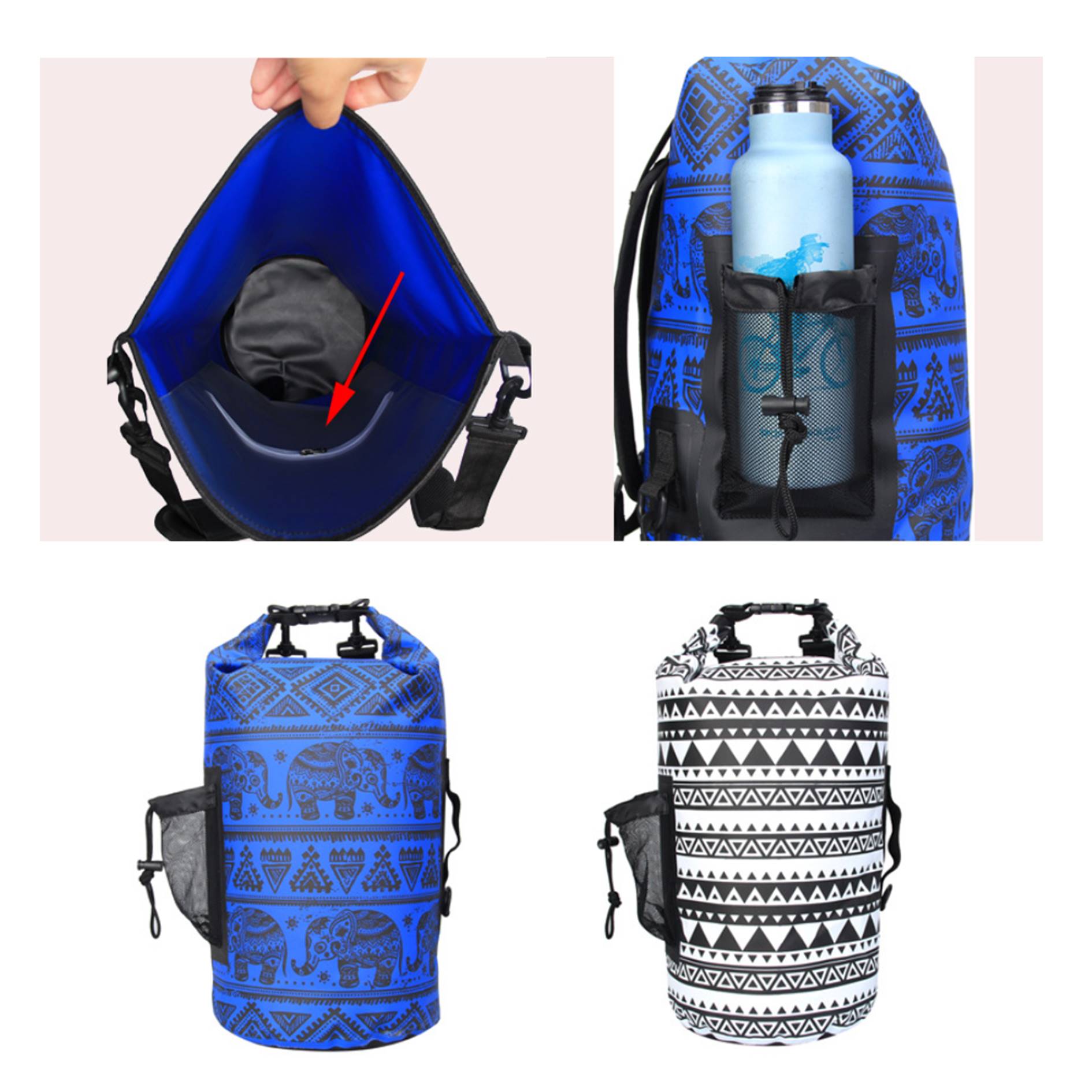 Camping Beach Bucket Bag Waterproof Backpack 4