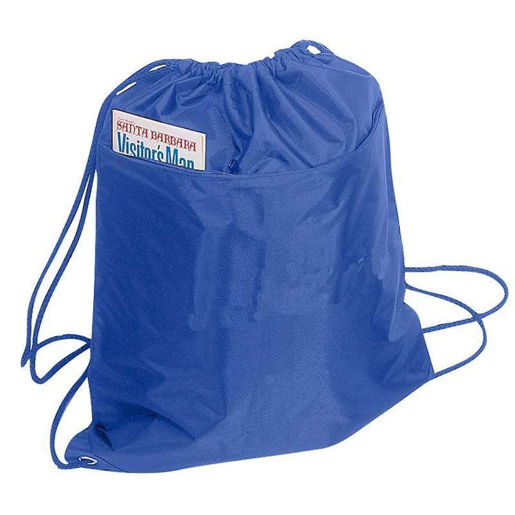 Drawstring Tote Bags - Royal Blue 2