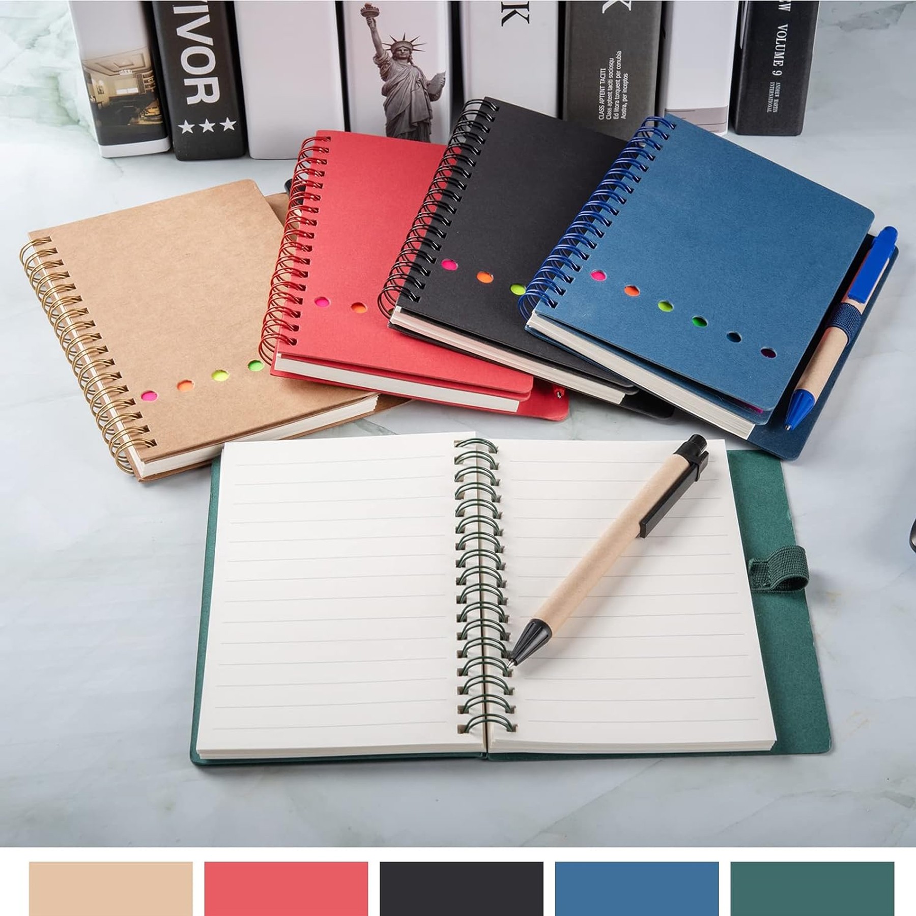 A6 Spiral Notebook With Pen With Sticky Notes 2