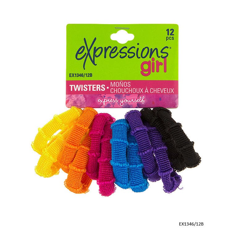 Ponytail Twisters - 12 Pack Assorted Colors 2