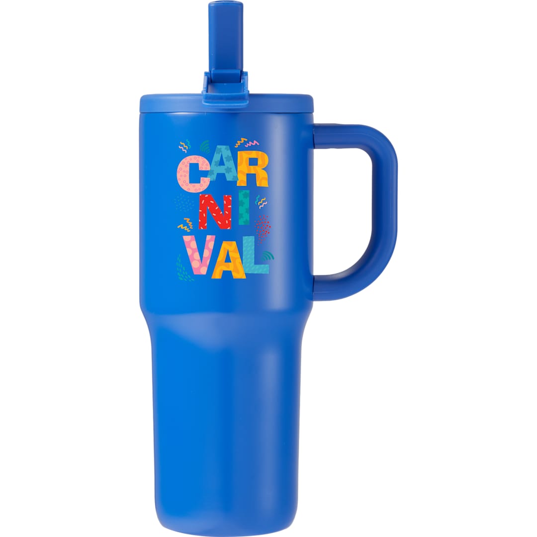 Alpine 30oz Vac Insul Mug w/protective straw cover 121