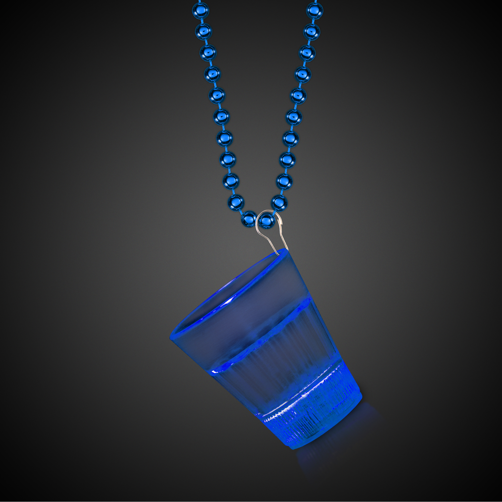 Blue LED 2oz Shot Glass Medallion 7