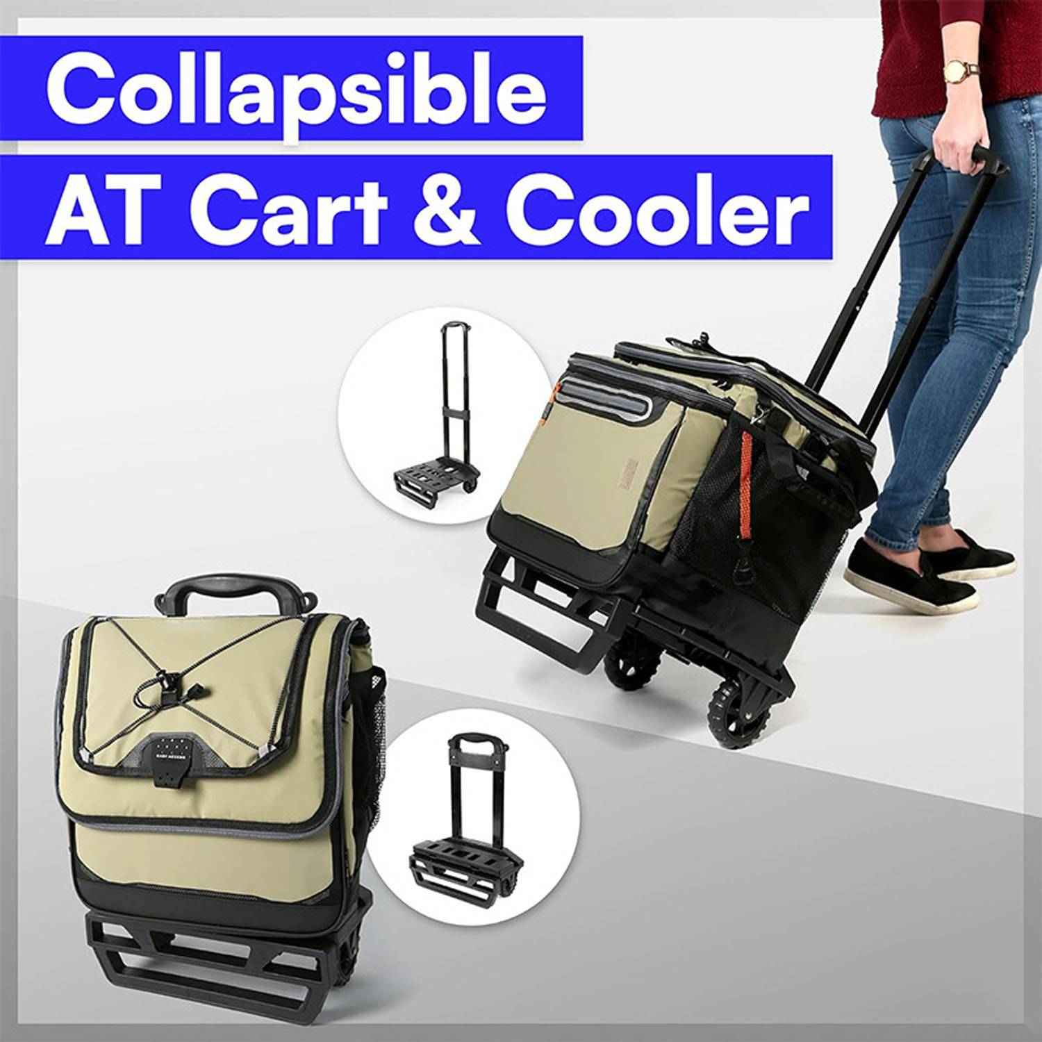 60-Can Insulated Trolley Cooler Bag with Wheels 3
