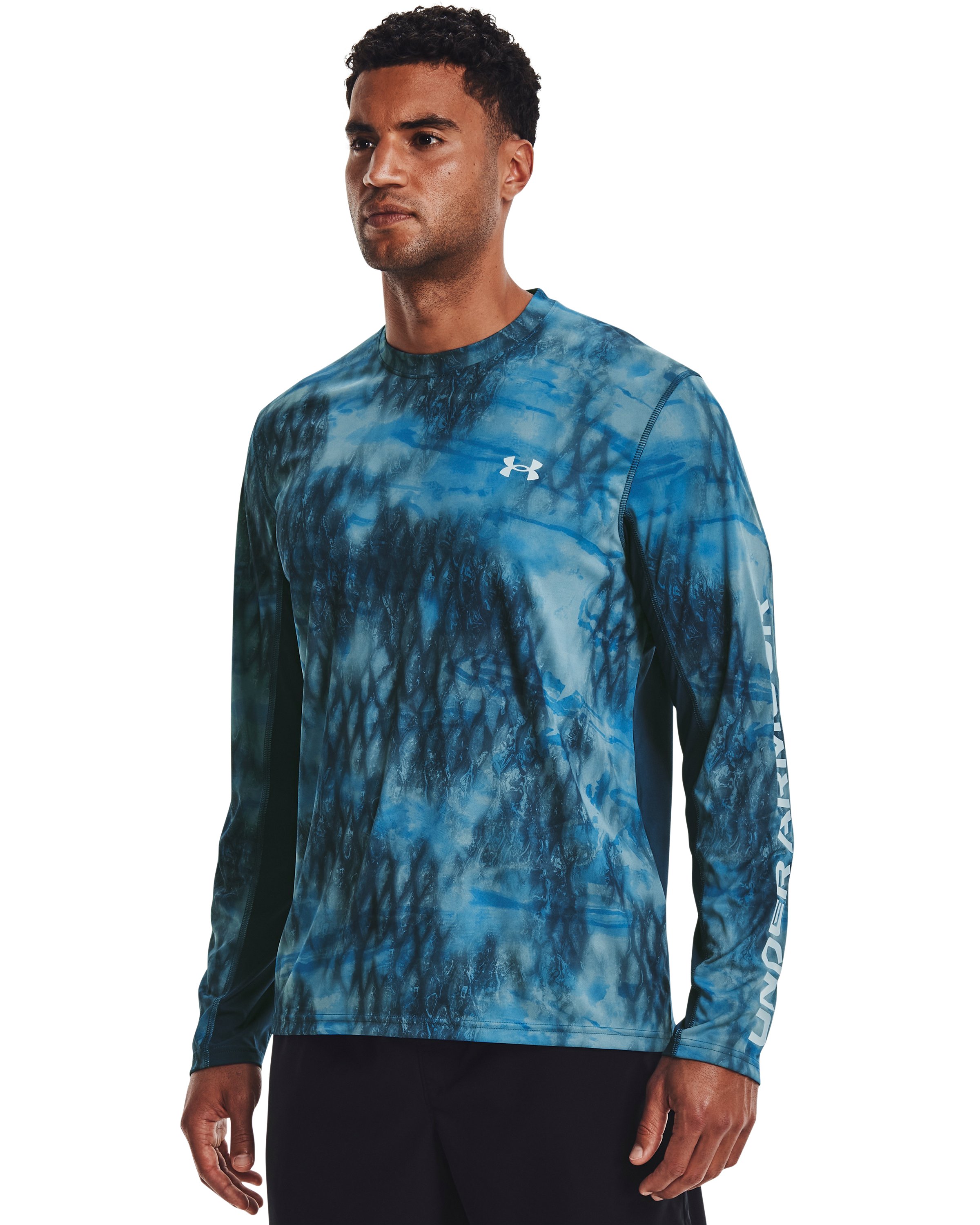 UA Iso-Chill Shorebreak Camo Men's Long Sleeve 15