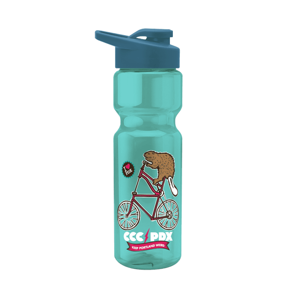 Blazer 28oz Transparent Bike Bottle w/Drink-thru Lid 489