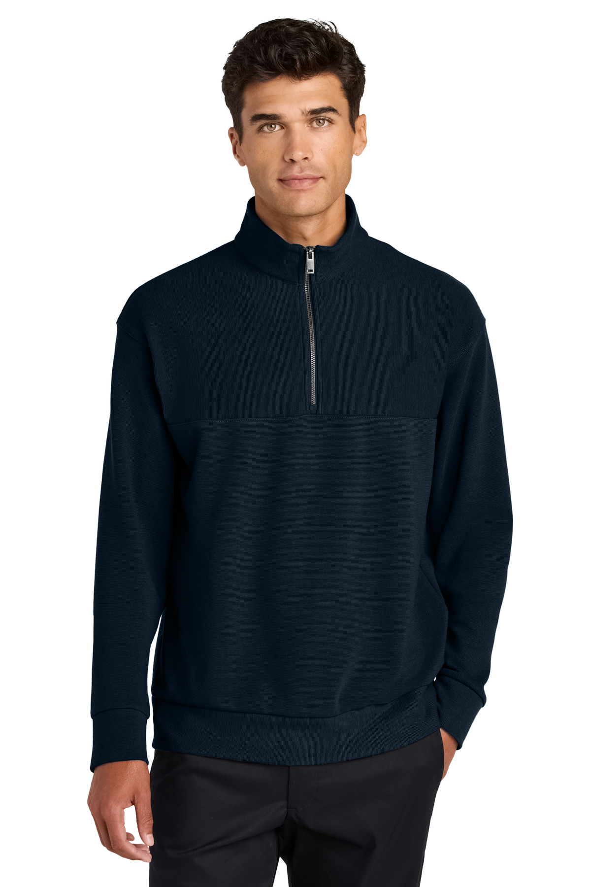 Mercer+Mettle Linear Texture 1/4-Zip MM3040 14
