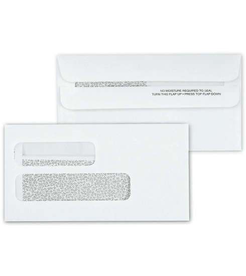 Envelopes, Double Window Confidential Self Seal 2