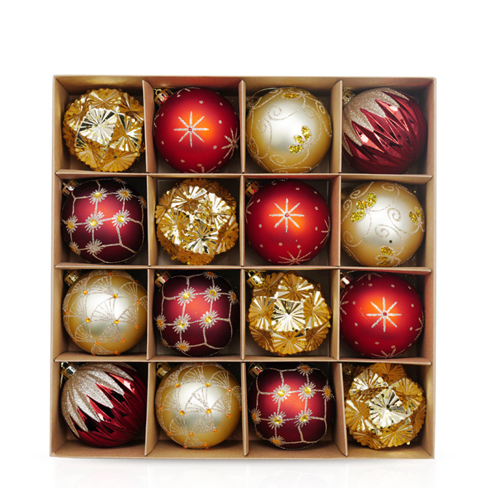 Christmas Tree 16pcs 8cm Colored Balls 3