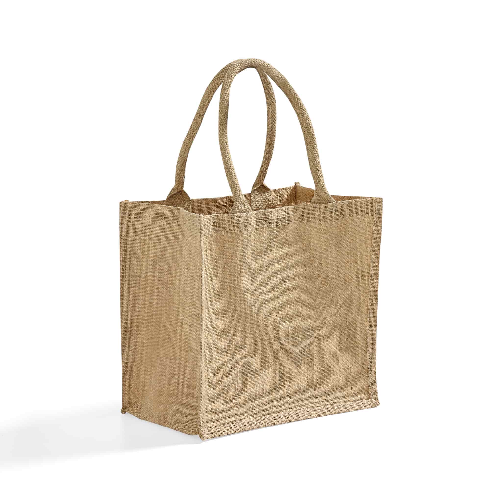 Square Jute Tote Bag, custom tote bag with logo imprint 6
