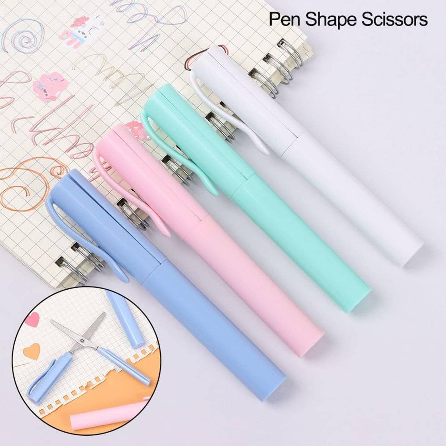 Creative Portable Pen Shape Scissors 4