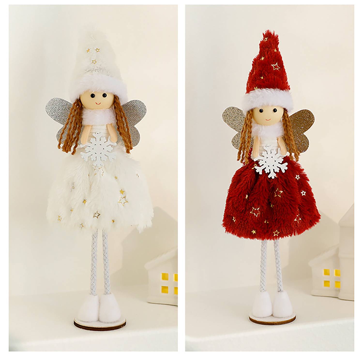 Cute Easter Plush Angel Doll Ornament 3