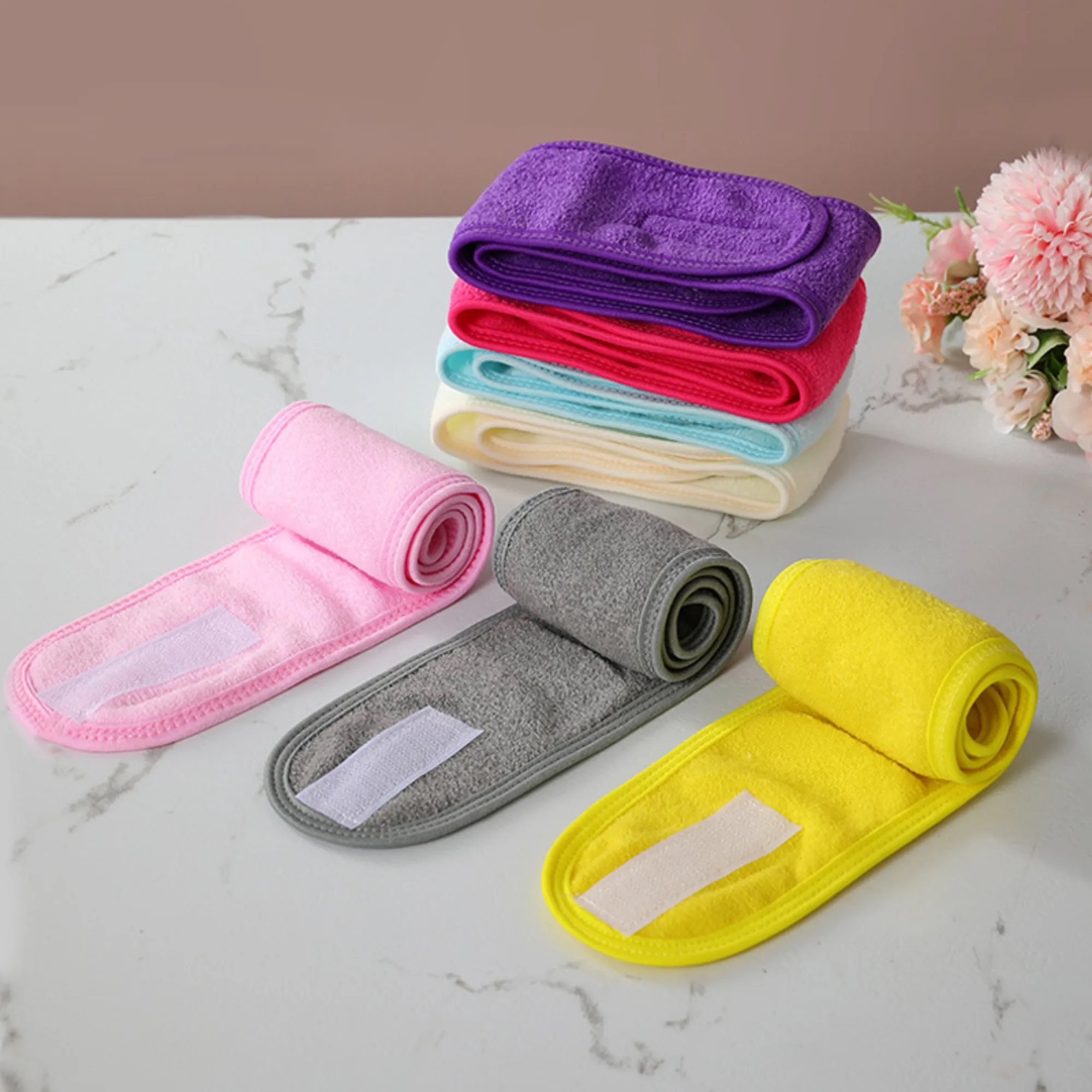 Soft Adjustable Face Wash/Spa Headband 6