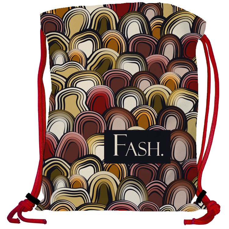 Super Drawstring Pack (Two side Imprint)-Red Heavy Rope 3