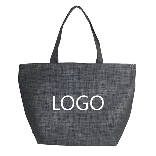 Advertising Non-Woven Crosshatched Tote Bags 3