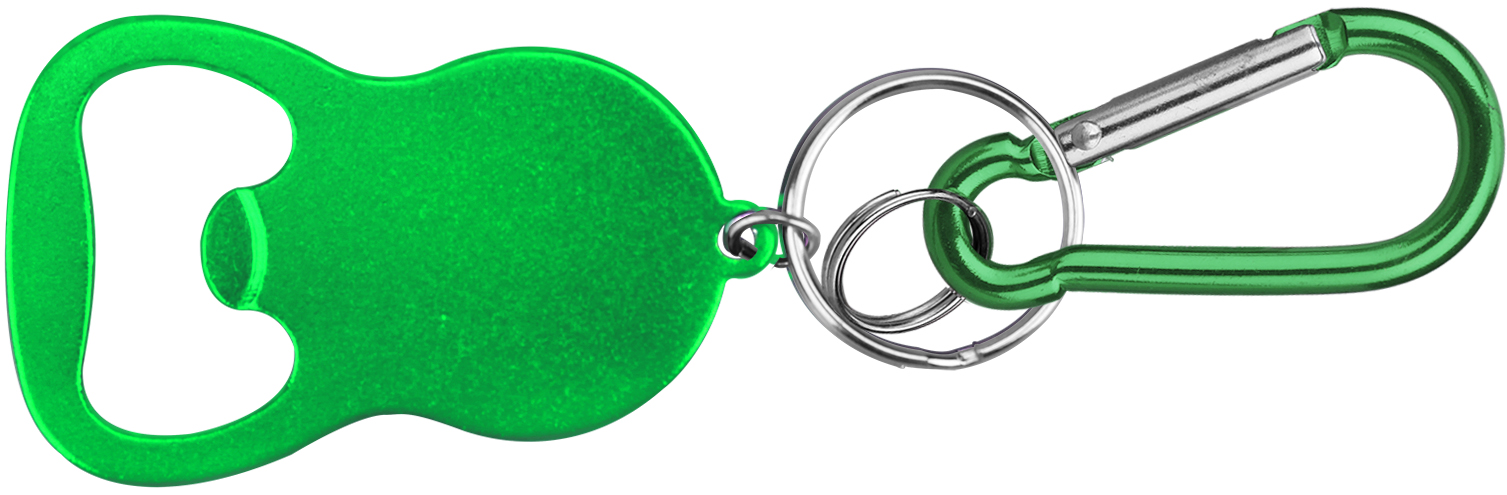 Round Bell Shape Plain Bottle Opener with Key Ring & Carabiner 7