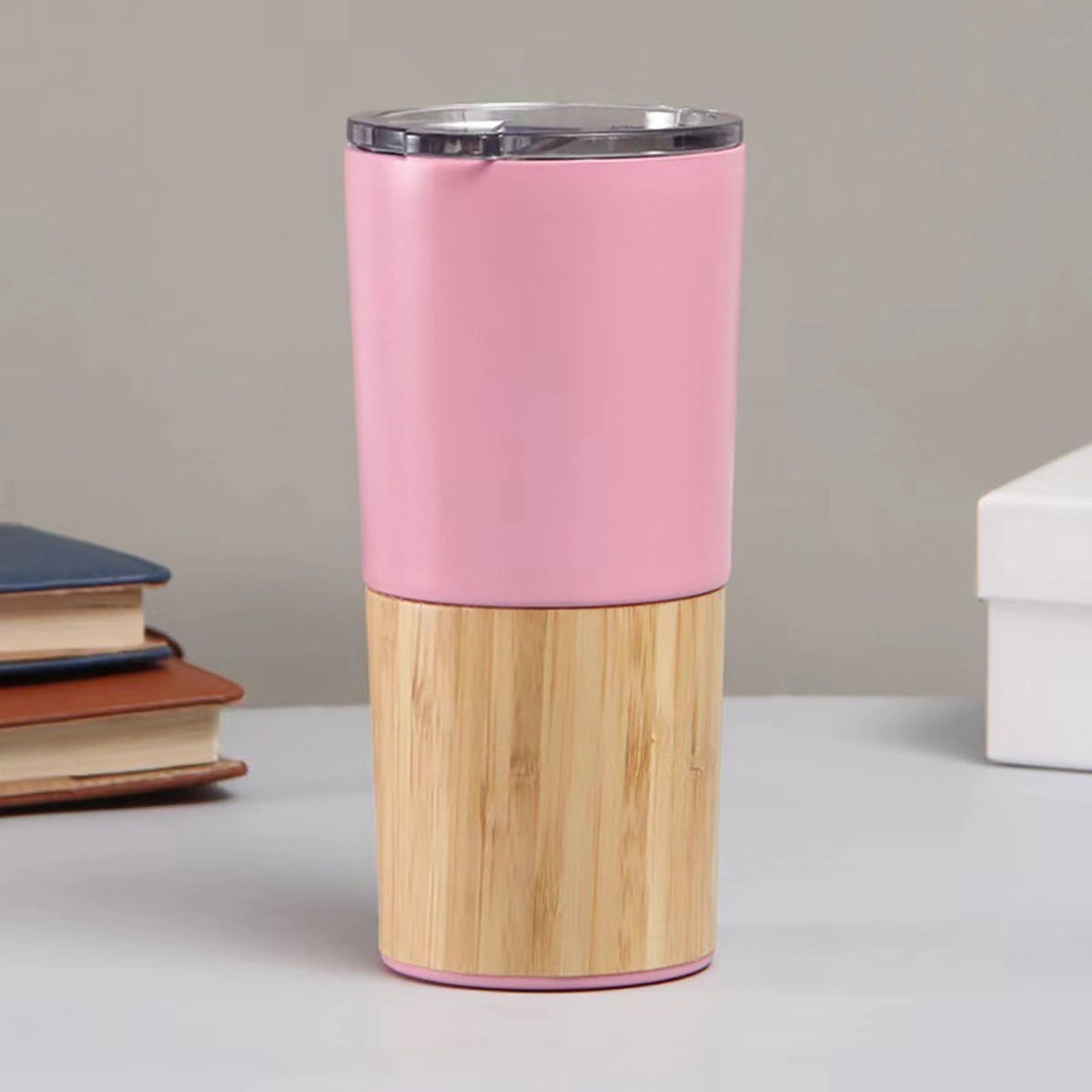 20 Oz Vacuum Insulated Bamboo Tumbler 2