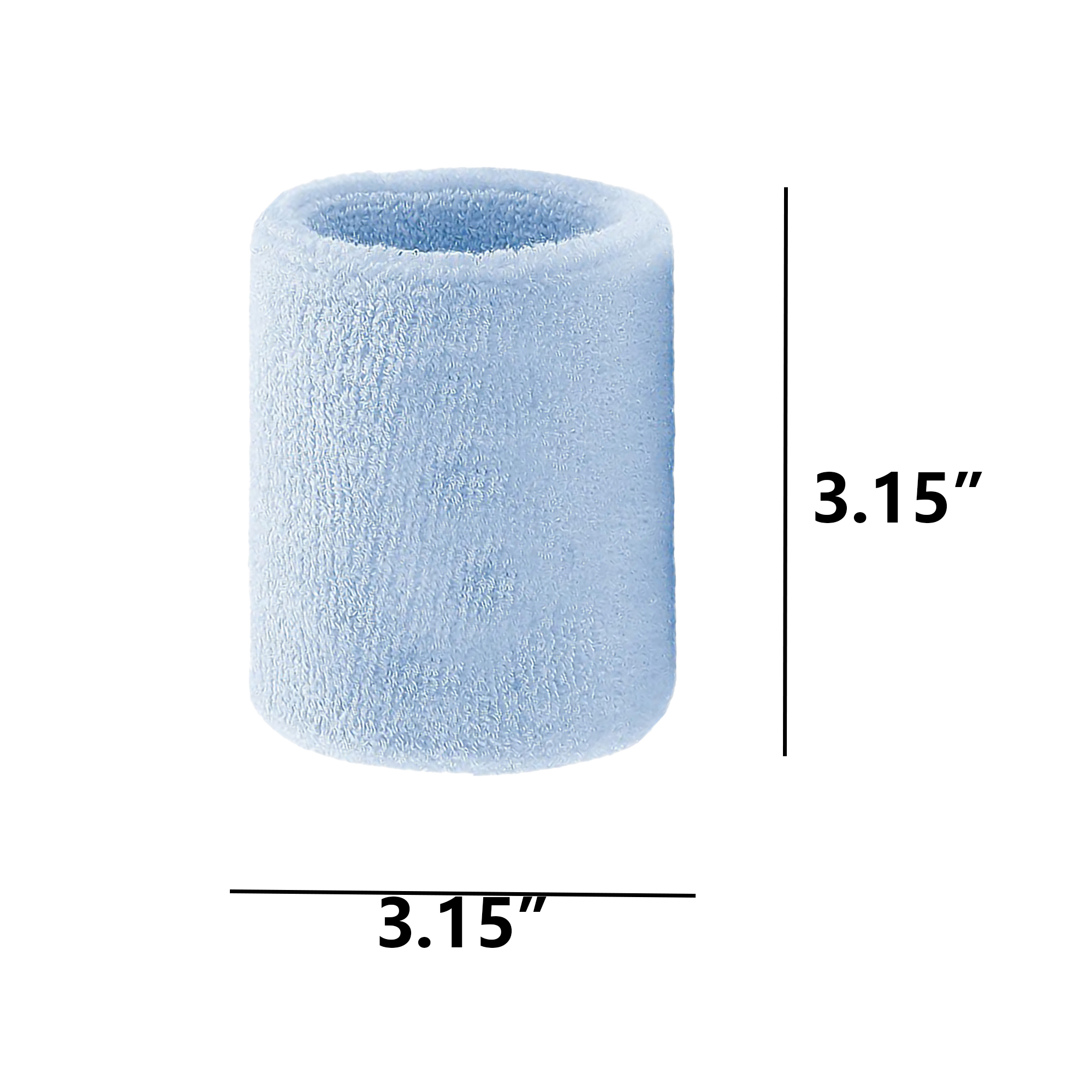 Sporty Embroidered Wristbands Made of Polyester 48