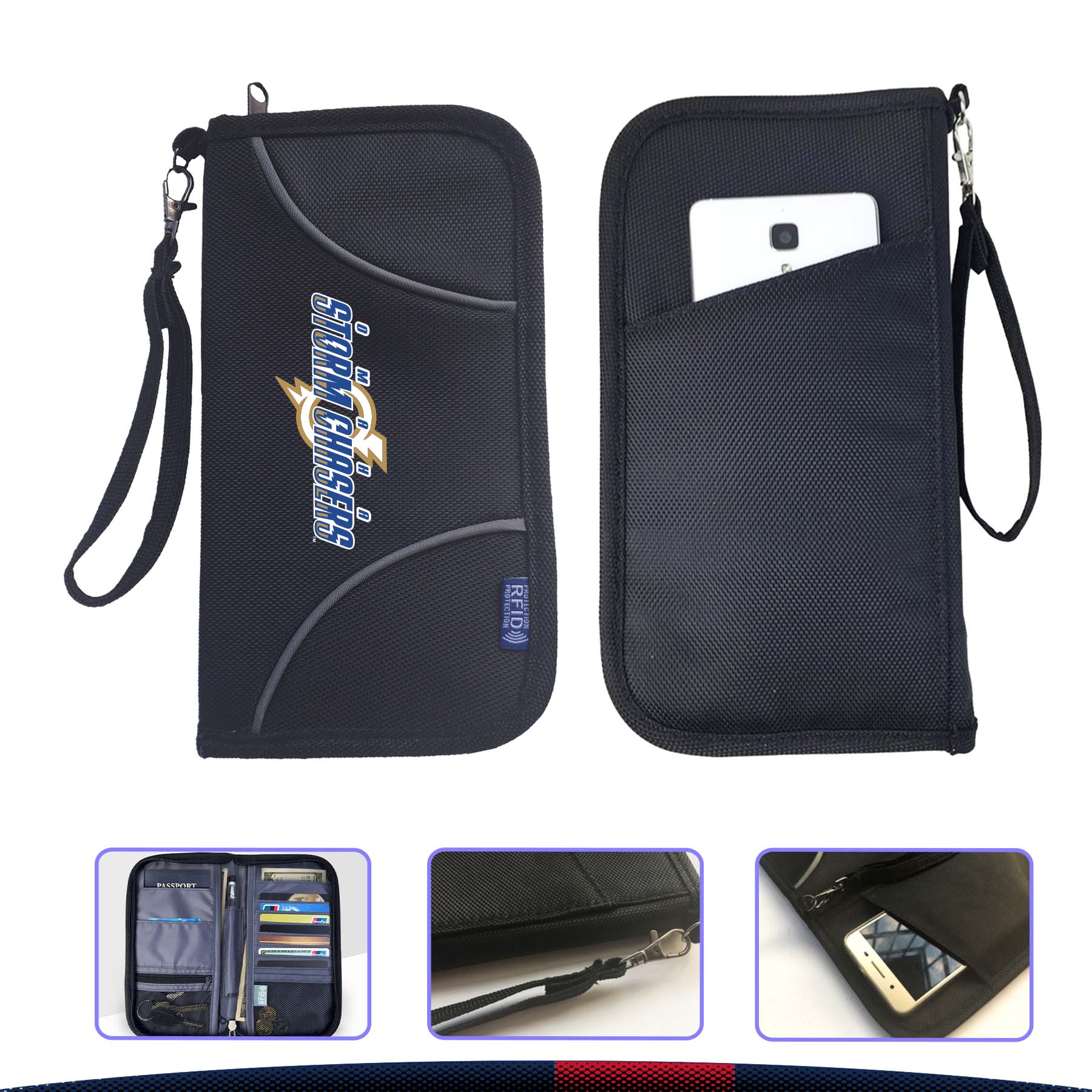 Travel Zipper Passport Bag 2
