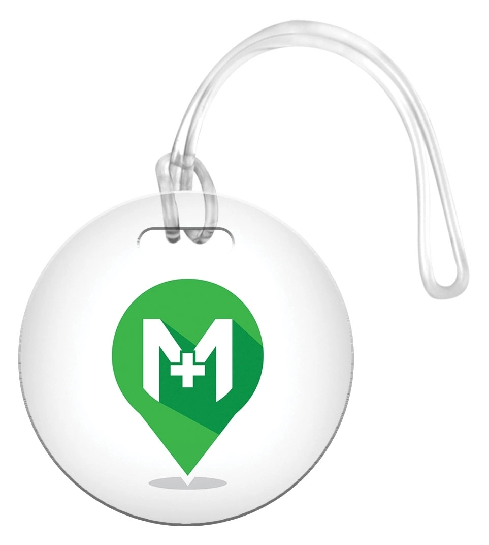 Digital Mini Round Bag Tag 2x2 3