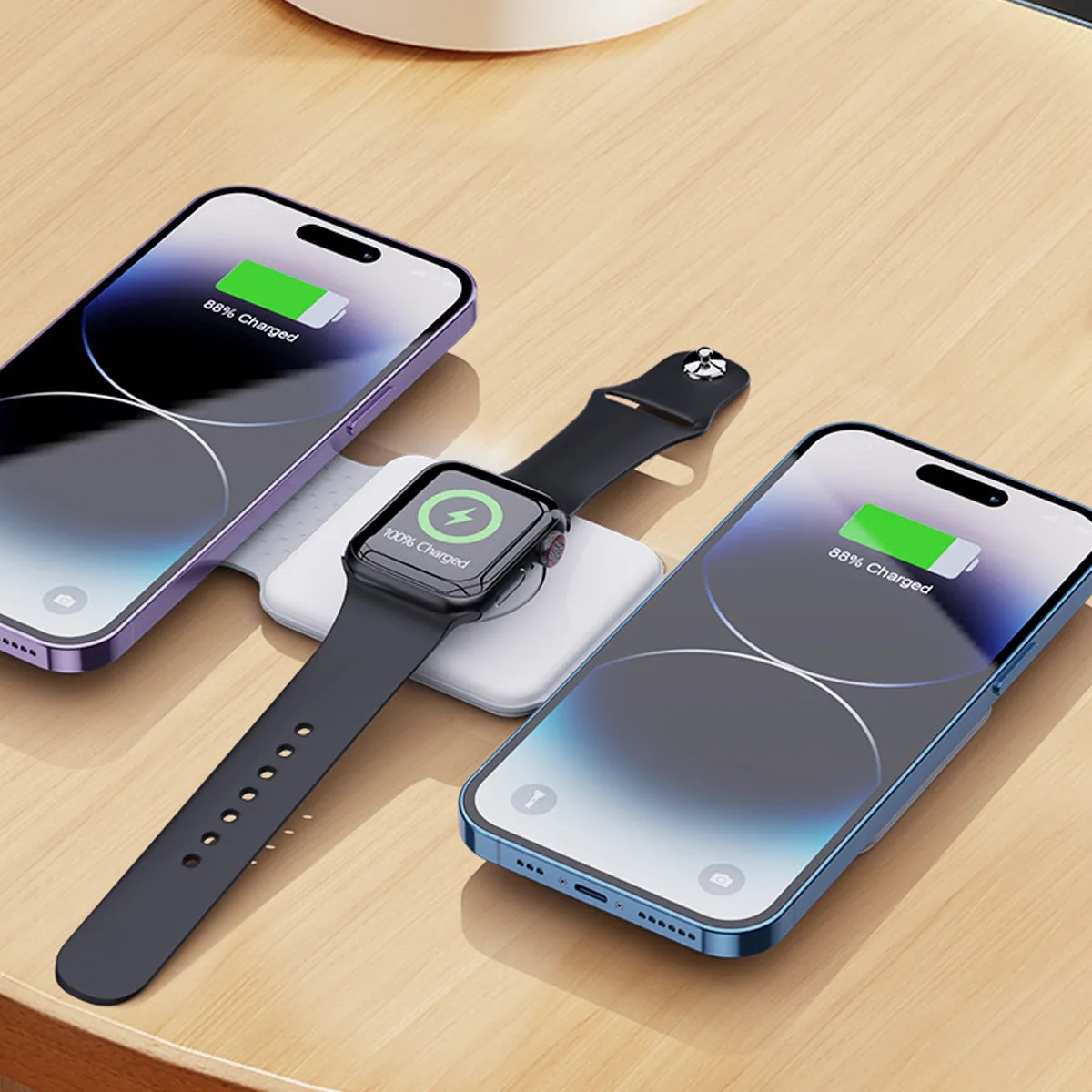 Foldable Multi-Device Wireless Charging Station 3