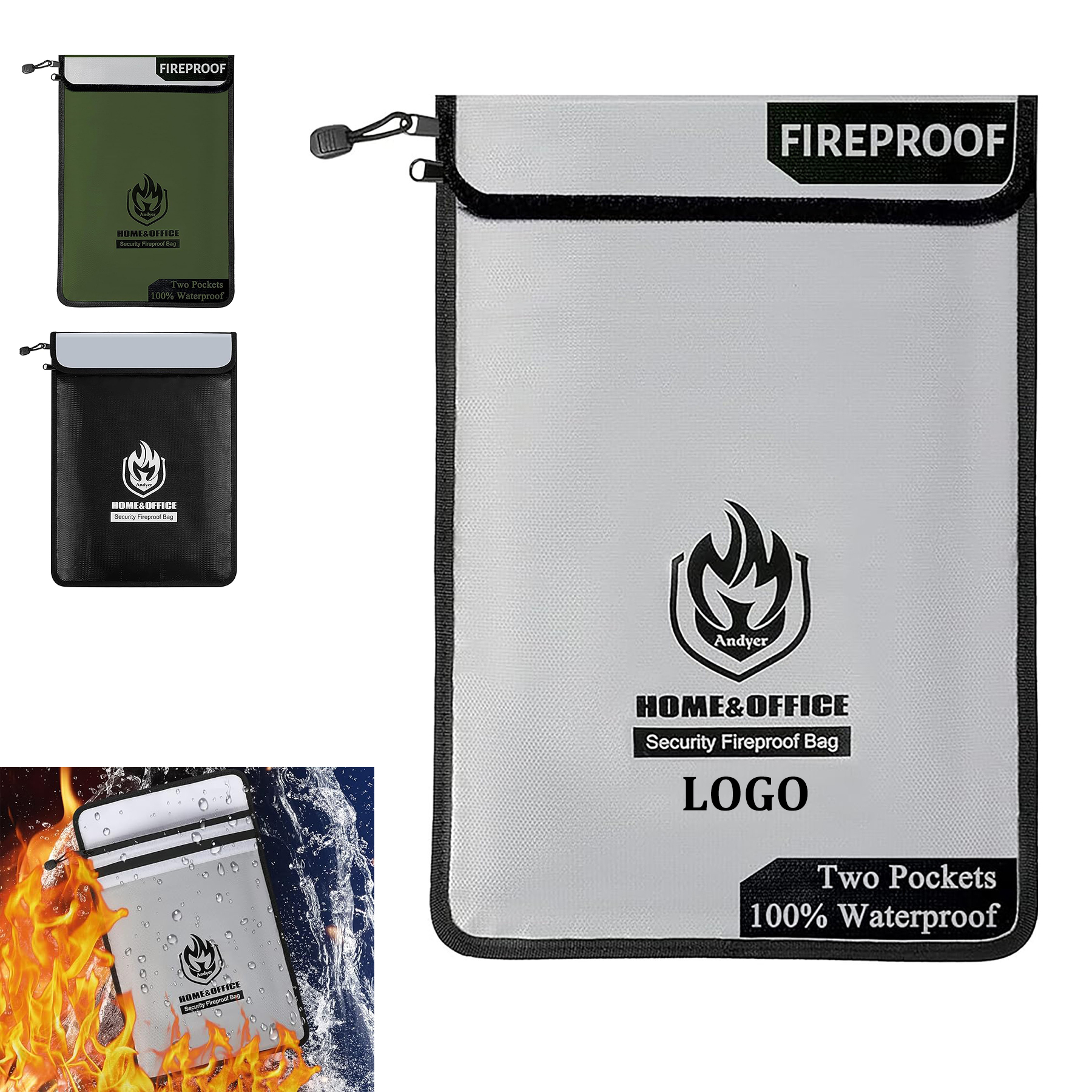 Fireproof & Water Resistant Document Safe 2