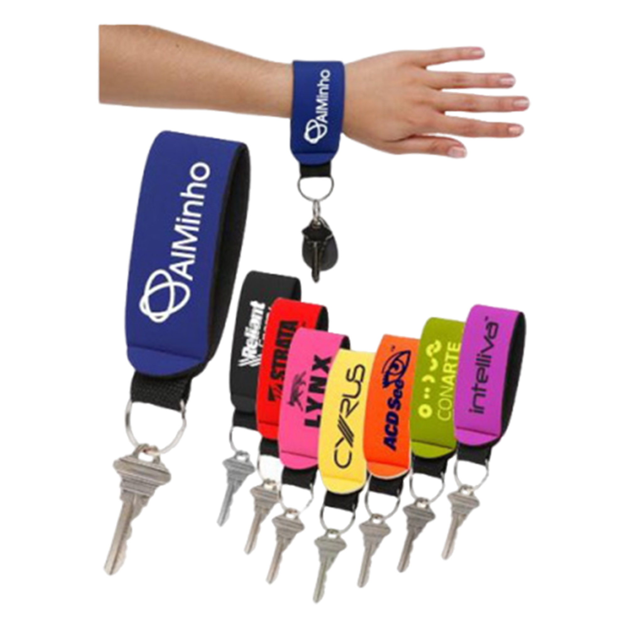 Vibrant Neoprene Keychain 2