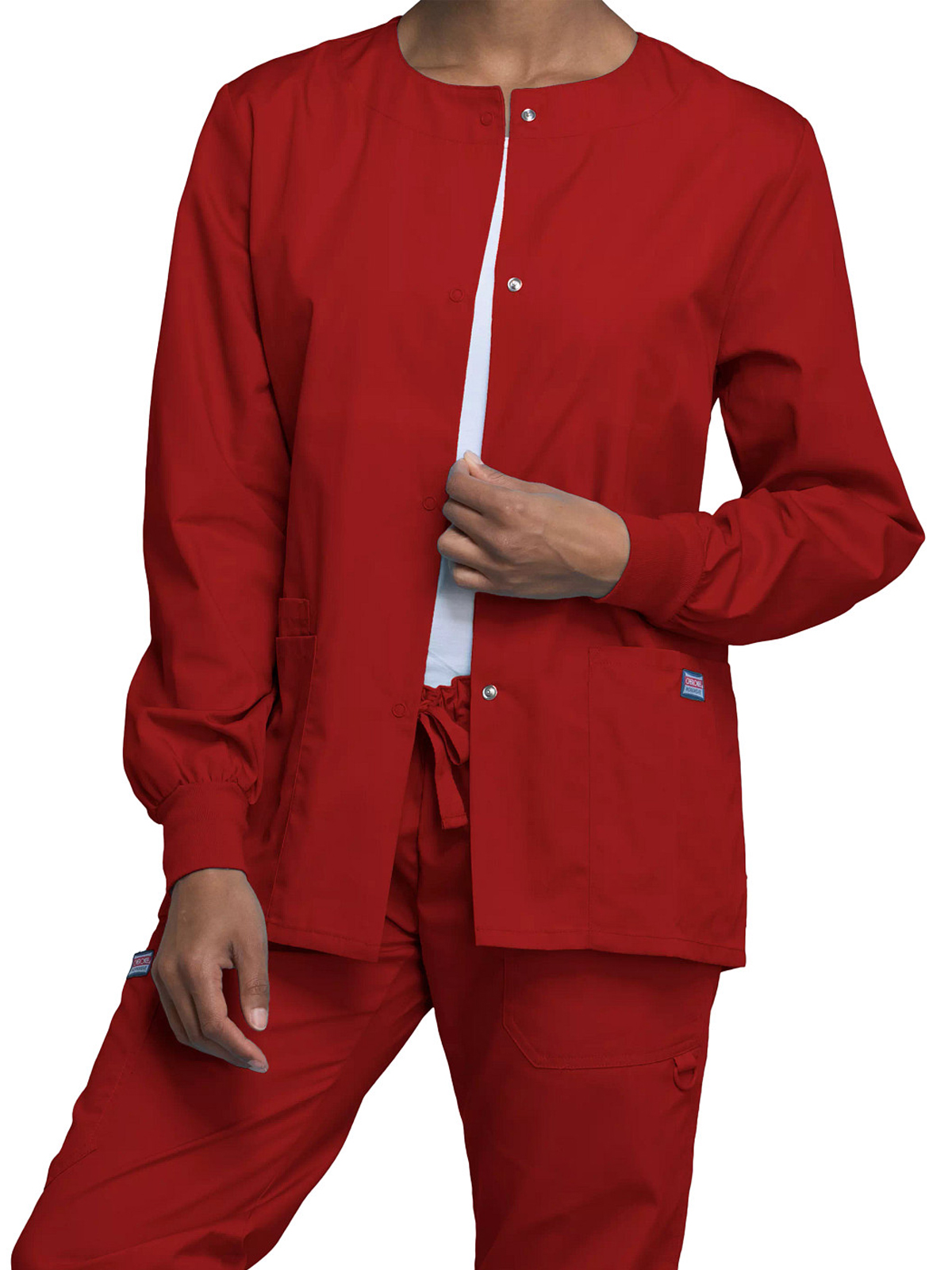 Cherokee - Workwear Originals - Women's 3-Pocket Snap Front Jacket 12