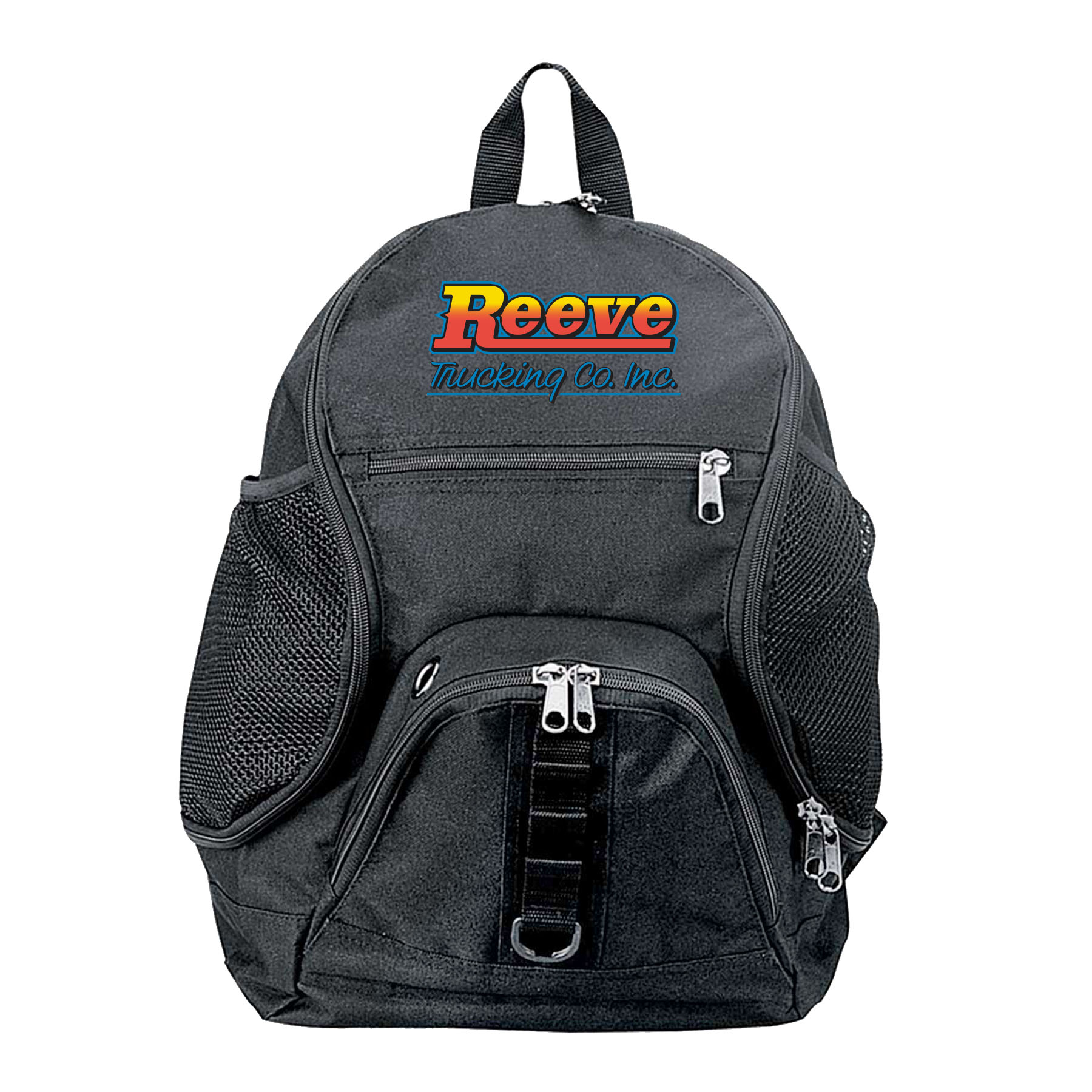 600D Polyester Wave Backpack w/ Four Zippered Compartments 4