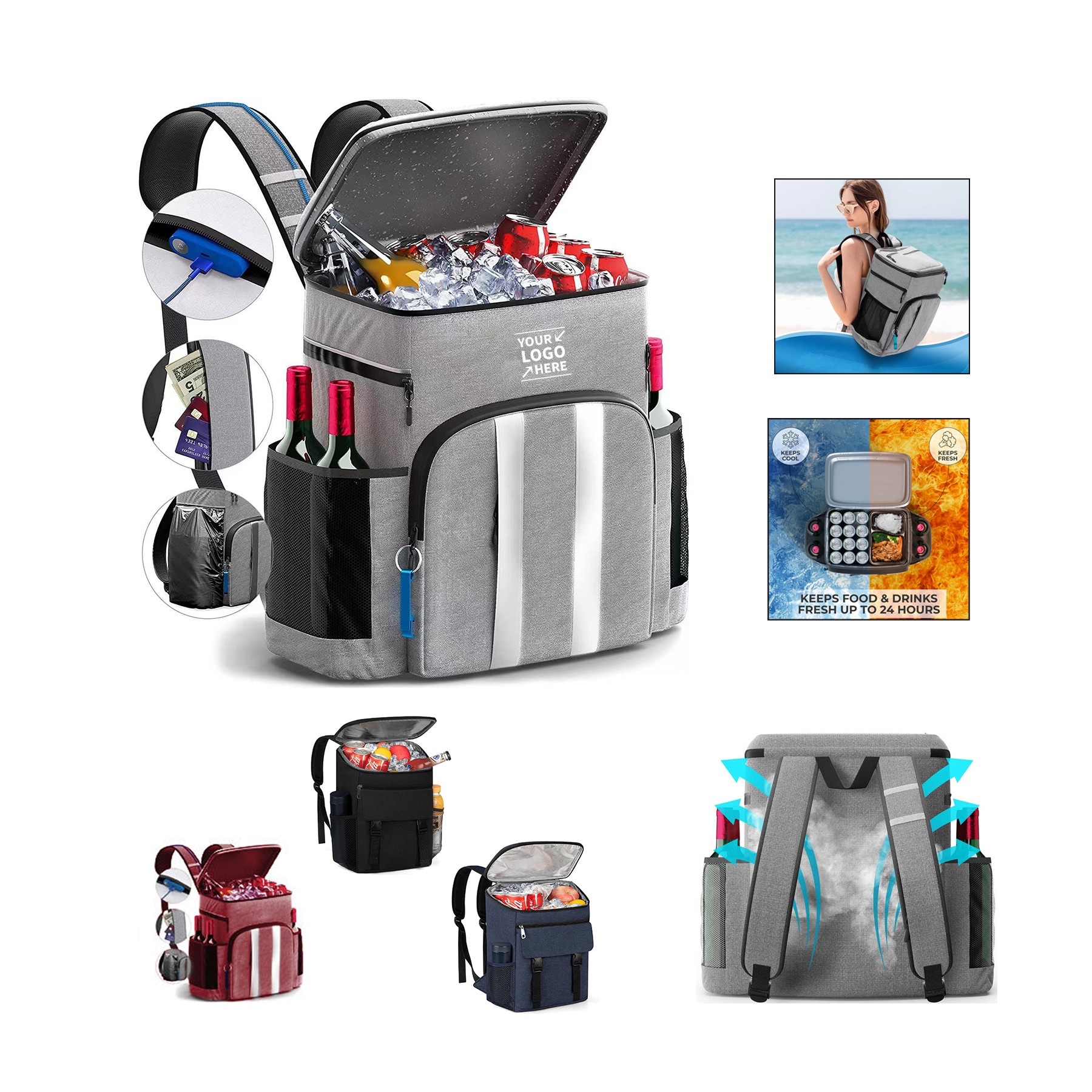 Insulated Backpack Cooler