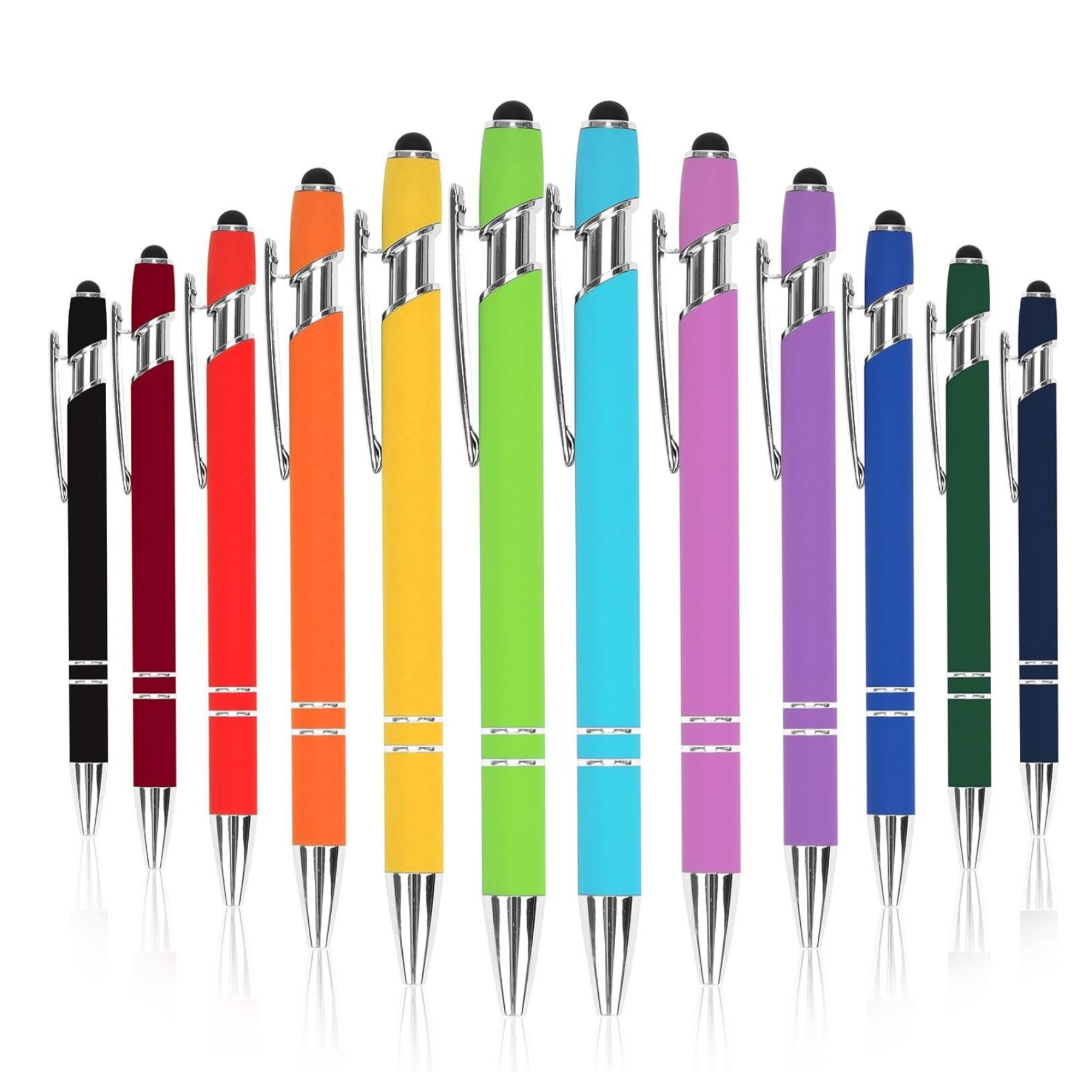 2-in-1 Stylus Retractable Ballpoint Pen with Stylus tip 2
