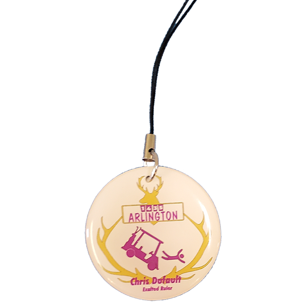 Multipurpose pendant / charm / tag with custom shape from 2.1 - 3 Sq. In. (Double Sided) 2