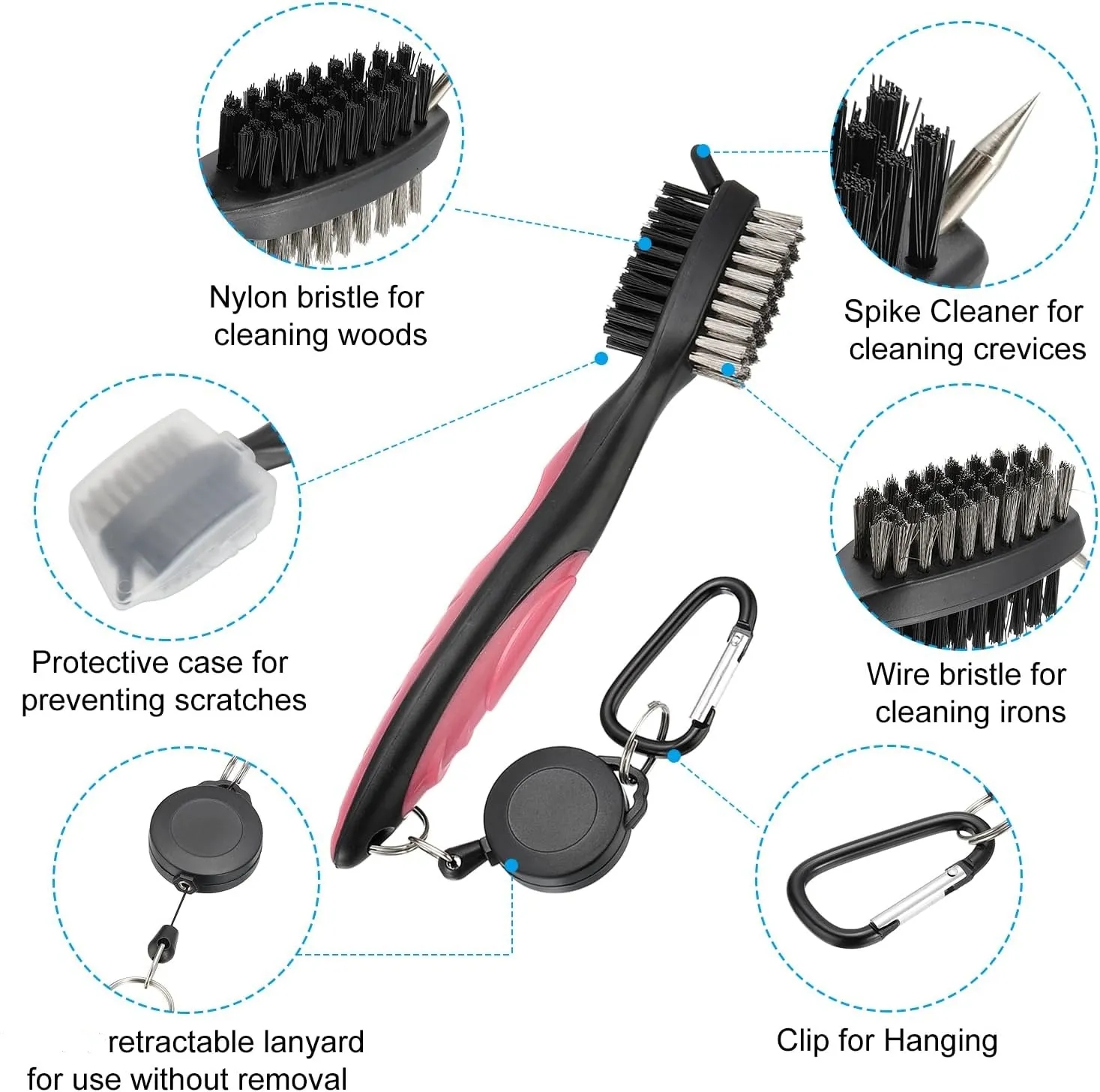 Golf Brush and Club Groove Cleaner 4