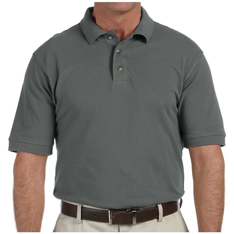 Harriton Mens 6 Oz. Ringspun Cotton Pique Short-Sleeve Polo 2