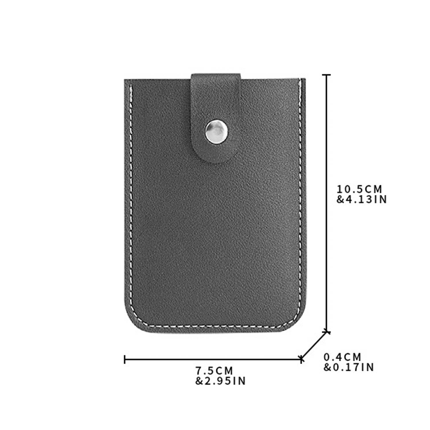 PU Leather Stackable Pull-Out Slim Casual Card Holder 1
