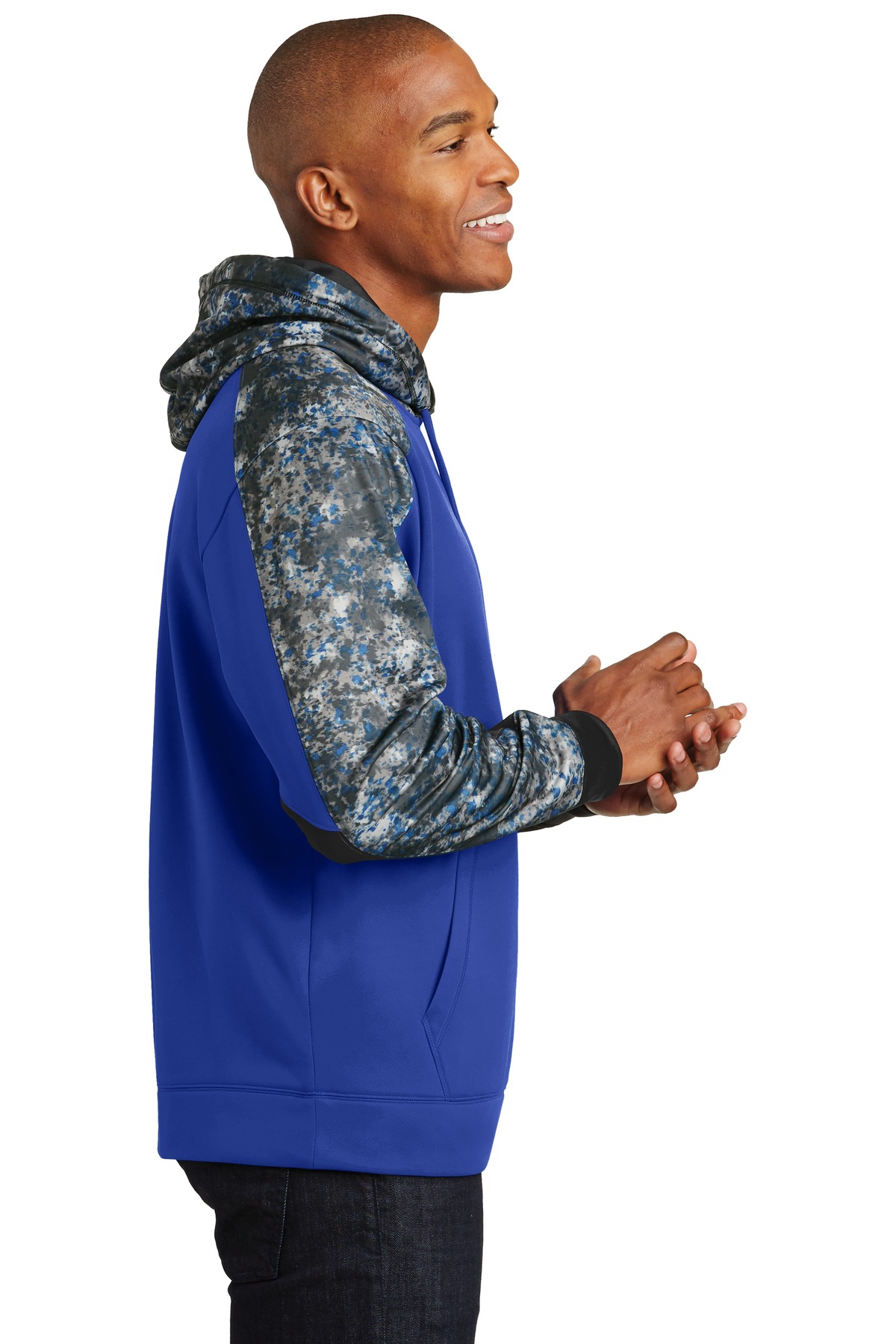 Sport-Tek Sport-Wick Mineral Freeze Fleece Colorblock Hooded Pullover. ST231, custom hoodie or sweatshirt with logo imprint 21