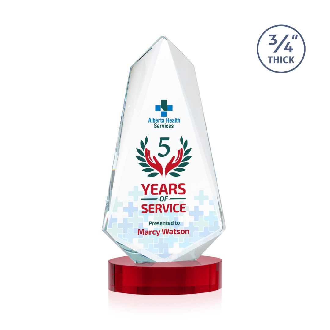 Sheridan VividPrint™ Award on Alberton Base - Red 3