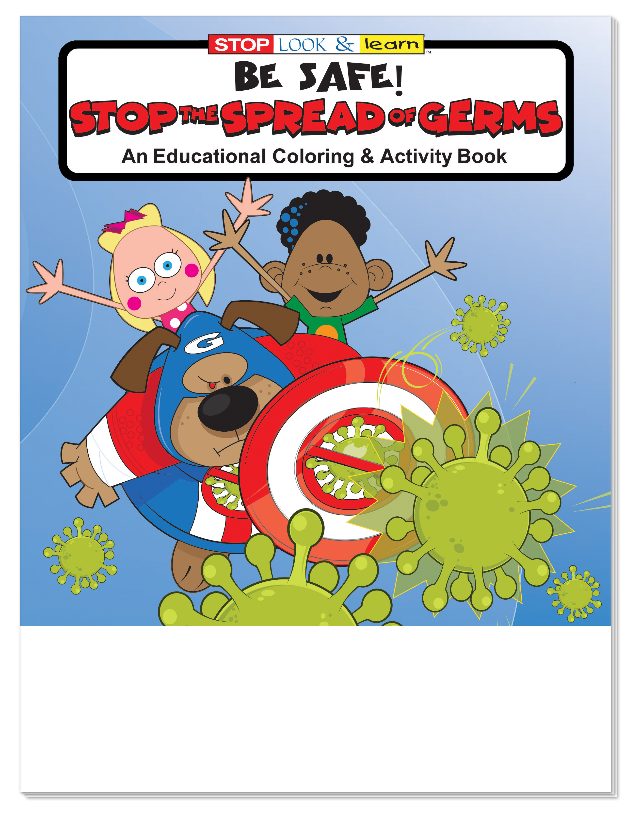Coloring Book: Be Safe: Stop the Spread of Germs 5