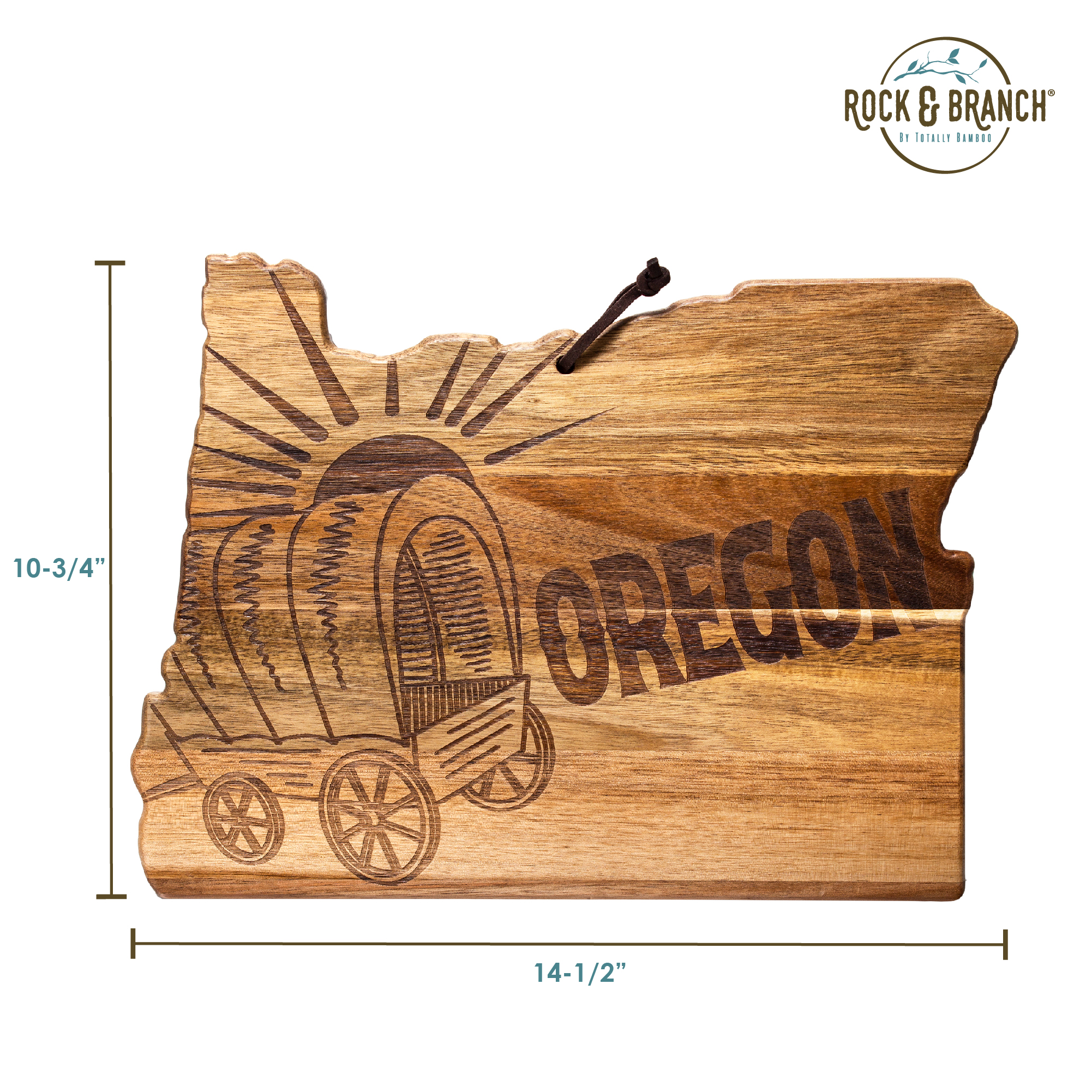 Rock & Branch® Origins Series Oregon State Shaped Cutting and Serving Board 3