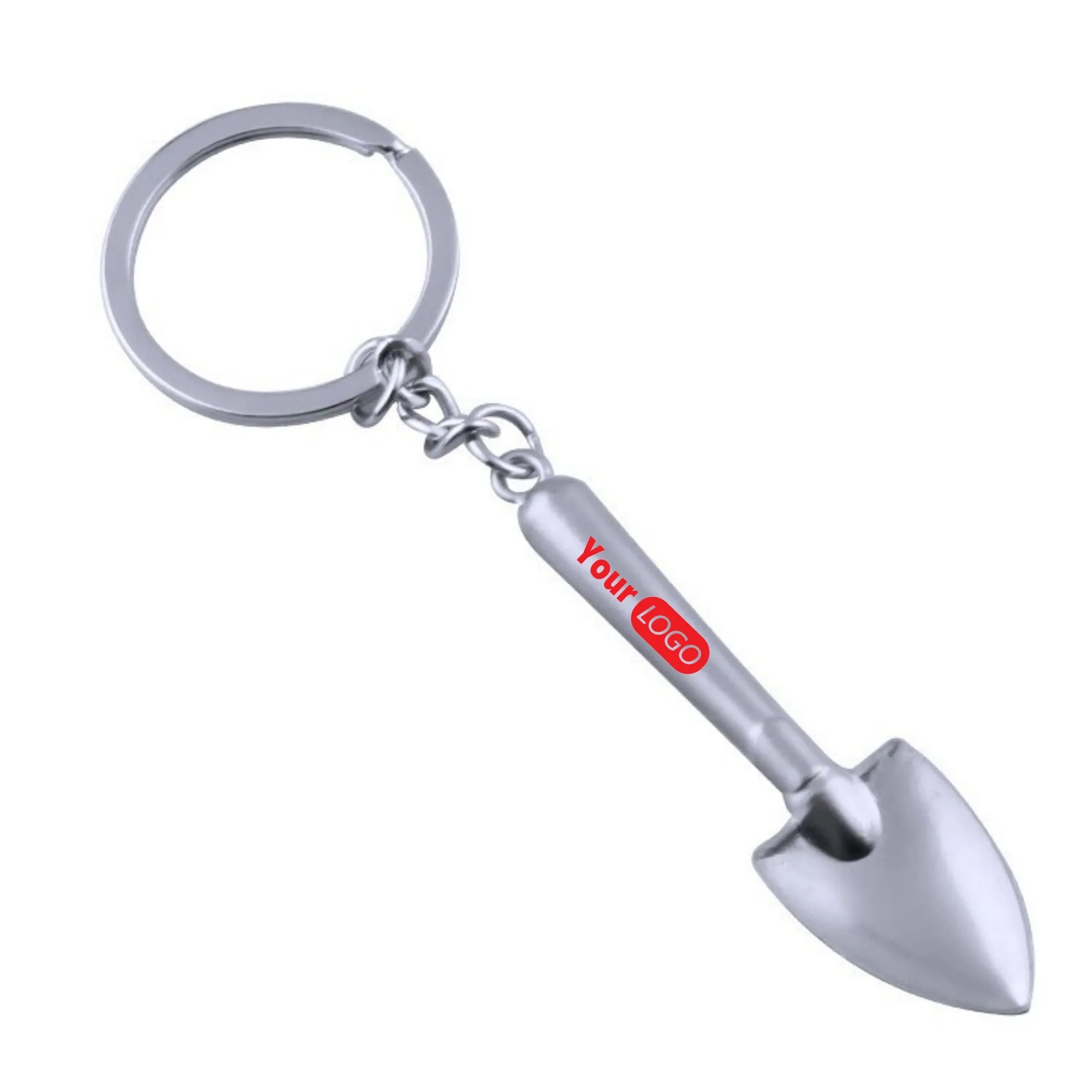 MOQ 10 PCS Keychain Mini 3D Shovel Keyring Zinc Alloy Gift 1