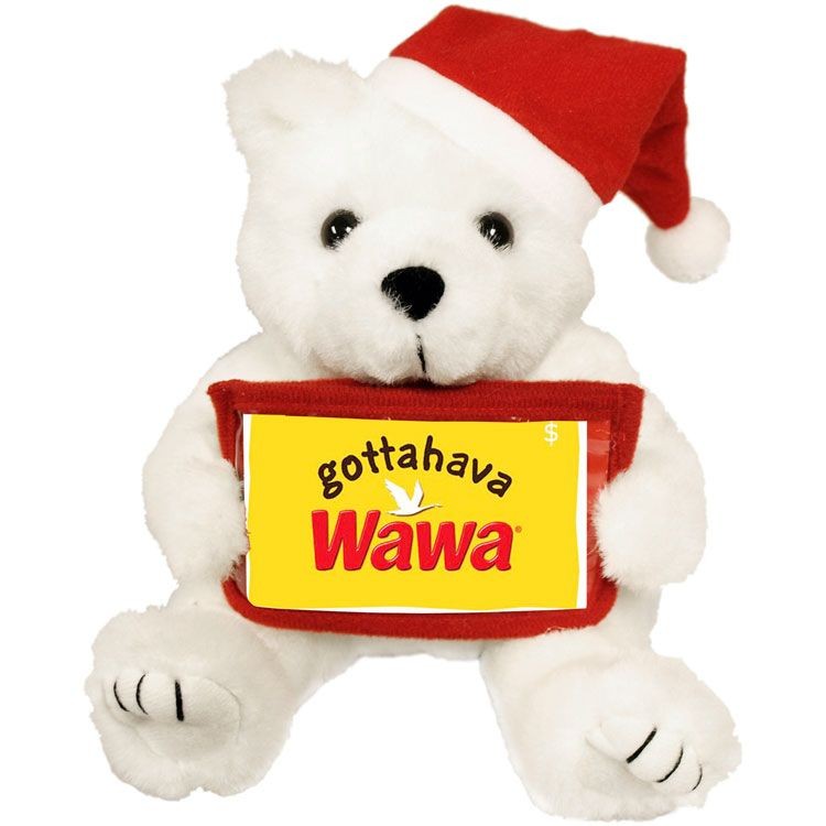 8" Santa Bear with Gift Card Holder 2