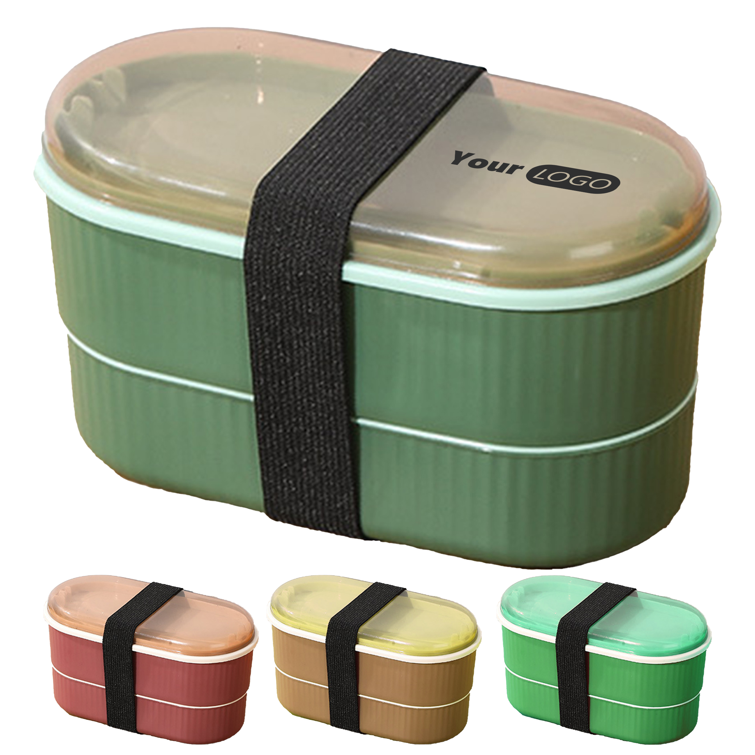 Polypropylene Portable Double-Layer Microwave Lunch Box 1