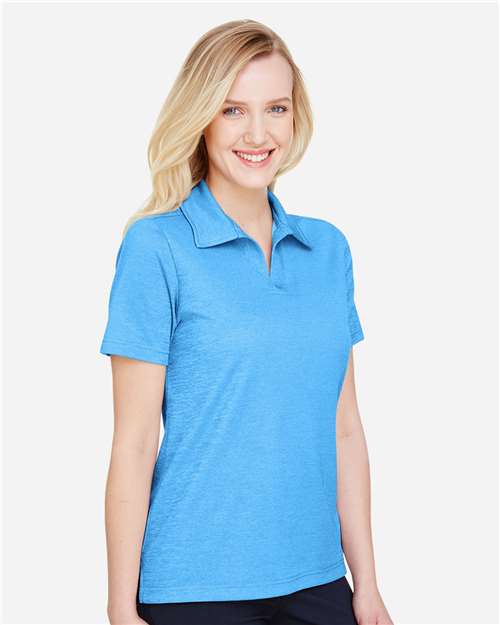 Women's CrownLux Performance® Address Melange Polo - DG22W 35