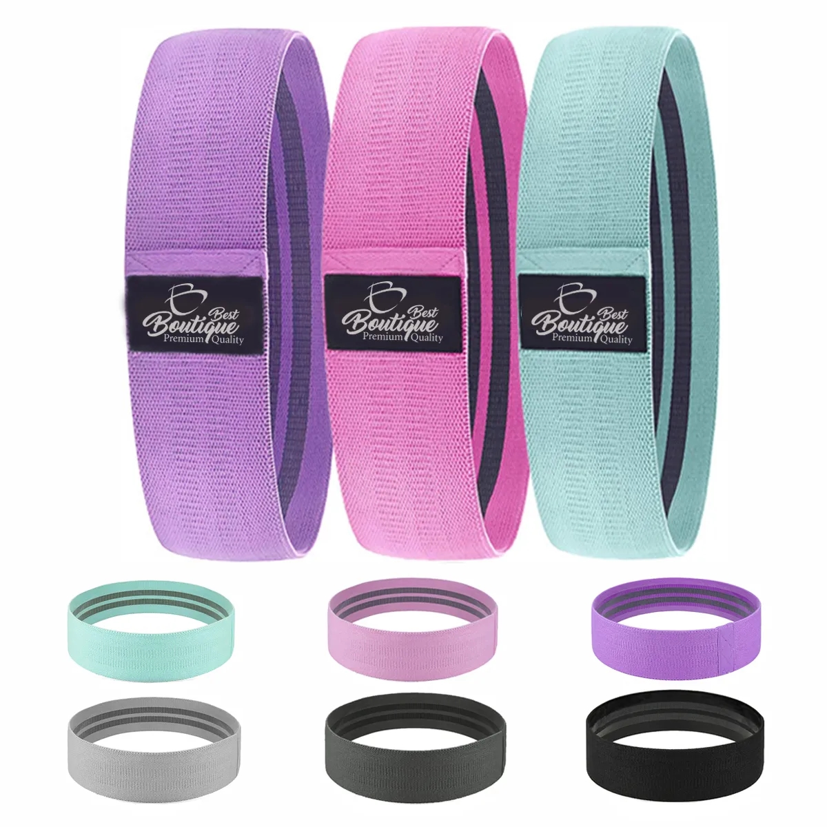 Custom Yoga Pilates Fitness Exercise Resistance Flexbands 1