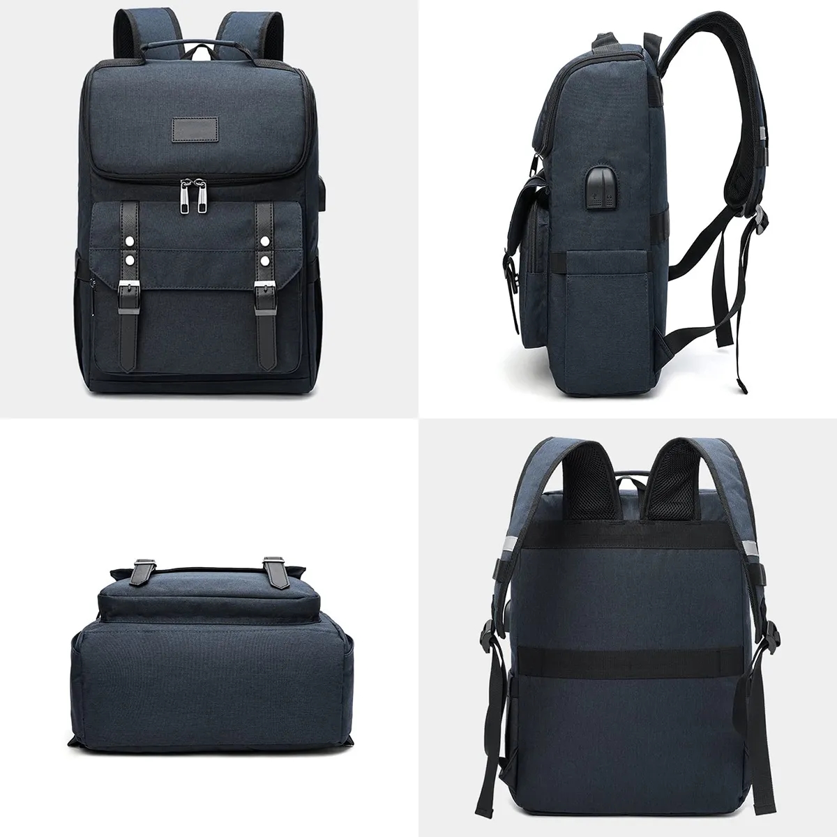 20L Waterproof Business Men'S Retro Office Laptop Backpack 7