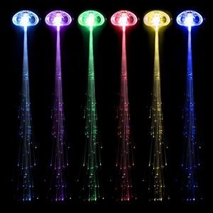 Light Up Braid Hair Headband Wig Easy Clip On LED Lights 11