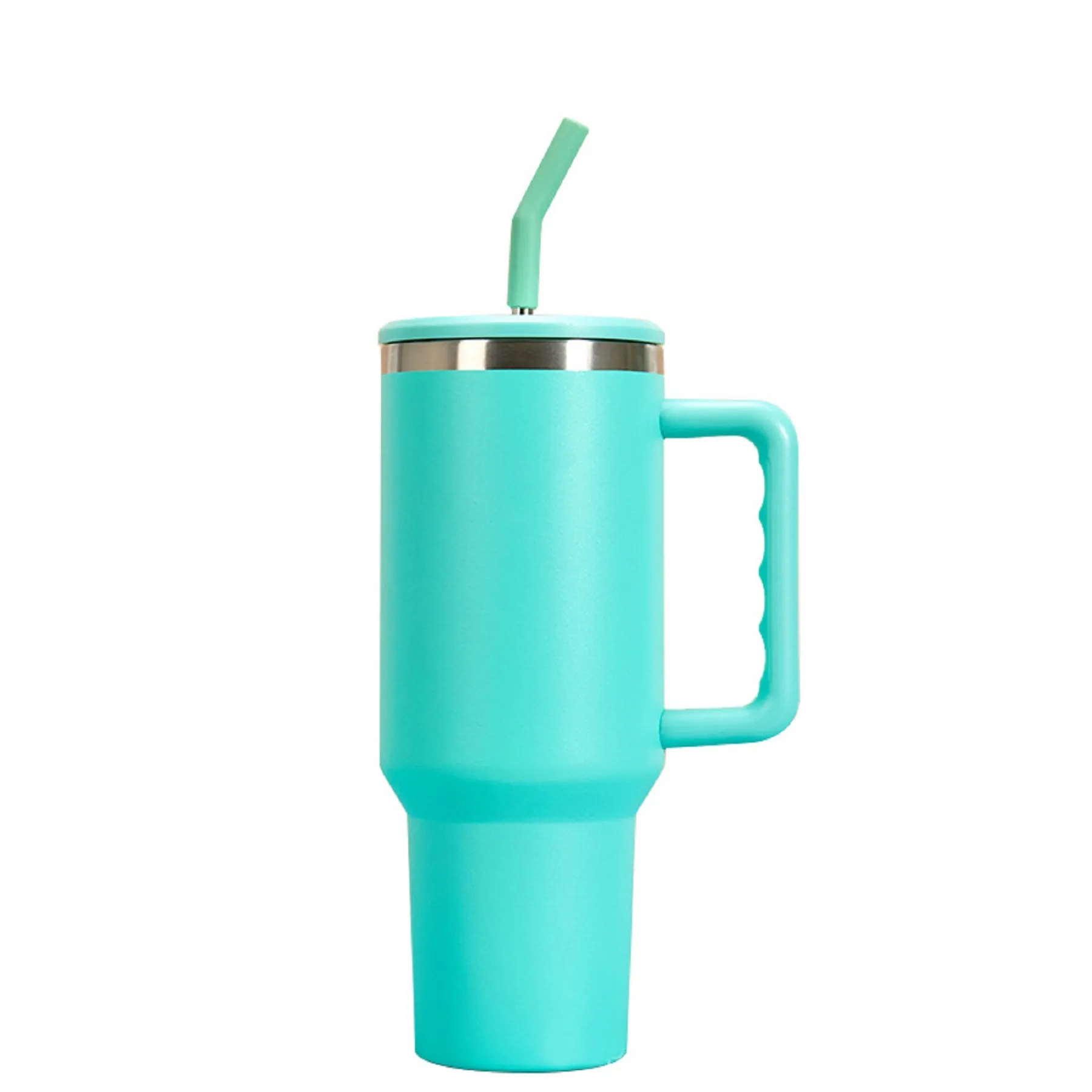 40 Oz. Double Wall Vacuum Tumbler with Handle & Straw 15