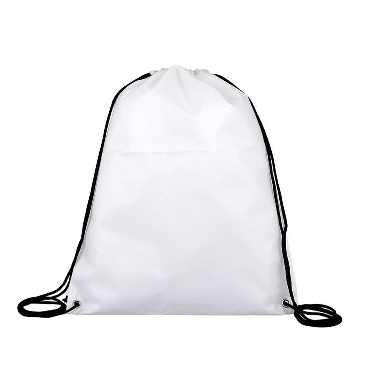 "SHASTA" 13" W x 16" H Recycled RPET Full Color Import 210D RPET Drawstring Cinch Pack Backpack 2